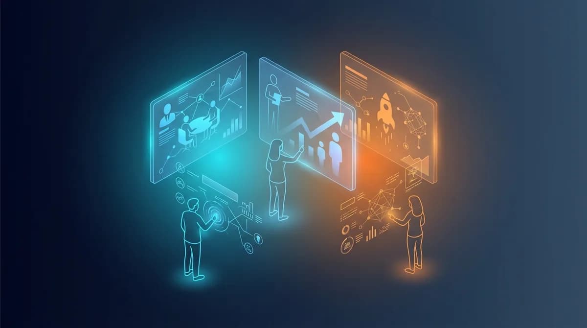 Illustration abstraite des cas d'usage Twinty par métier